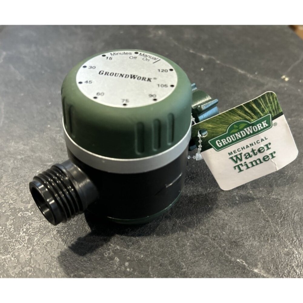 New GroundWork Mechanical Water Timer ABS Plastic Green 8 Separate Settings